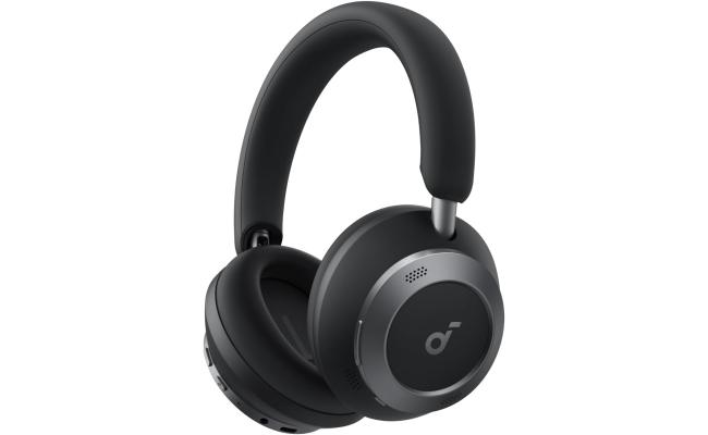 Anker Soundcore Space One Pro, with Headphones Case, Adaptive Active Noise Cancelling Headphones Driven by 6 Mics, Super Foldable Design, 60H Lossless Audio, Ultra-Fast Charging, Hi-Res Wireless - Black